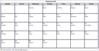 2027  calendar September blank format landscape