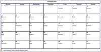2027  calendar October blank format landscape