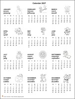 Annual calendar primary school 2027