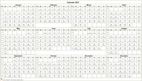 2027 annual calendar to print landscape format