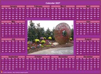 2027 pink photo calendar
