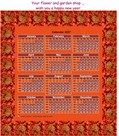 2027 printable calendar with picture, size 3x4 table