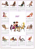 Calendar  2027 annual tubes women