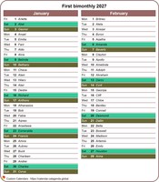 2027 calendar bimonthly detailed portrait