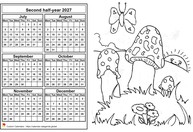 2027 semi-annual coloring calendar