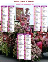 2027 photo calendar biannul festival of flowers in Madeira