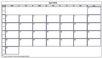 Calendar april 2026