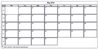 Calendar May 2016