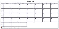 Calendar October 2026