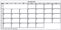 Calendar November 1957