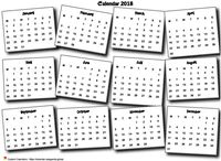 Annual 2025 calendar pell-mell