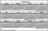 2023 calendar to print, mini format 4x3